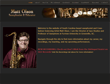 Tablet Screenshot of mattolsonmusic.com